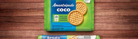 Biscoito Renata Amanteigado Coco 133 G E 330 G Renata