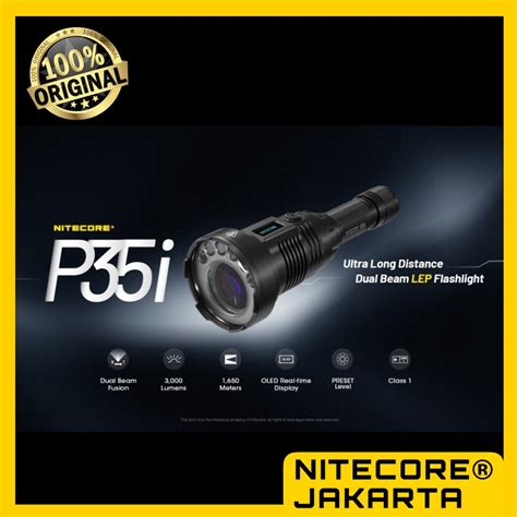 Jual Nitecore P35i 3000 Lumen 1804 Yard USB C Rechargeable LEP