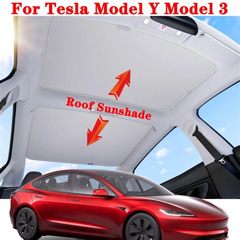 For Tesla Model Y 3 Highland 2024 2020 Roof Sunshades Upgraded Sunroof