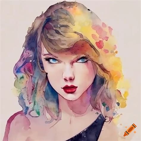 Cute Anime Illustration Of Taylor Swift On Craiyon