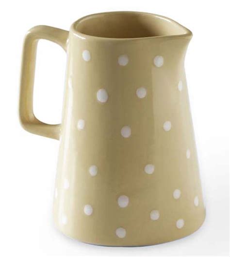 Buy Ellementry Lemon Ceramic Small Polka Dots JugOnline Tata CLiQ Luxury