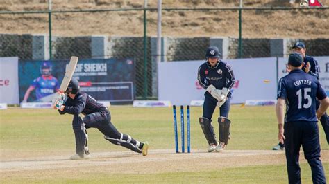 Scotland Vs Nepal Match Of Tri Series In Scotland For Icc Mens