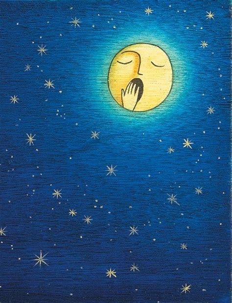 Pin By Poldi Kinzel On Illustrations Of Moon Moon Art Night