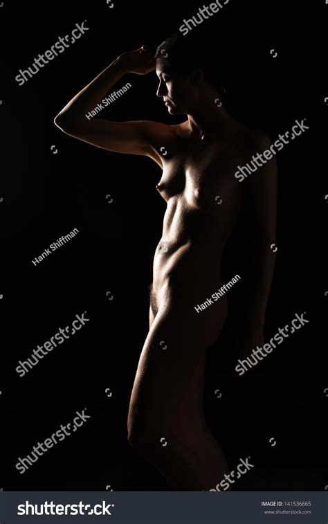 Beautiful Brunette Standing Nude Deep Shadow Stock Photo 141536665 Shutterstock