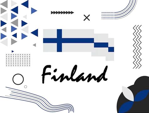 Bandera del día nacional de finlandia para el aniversario del día de la