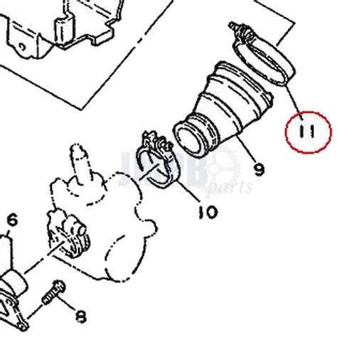 Clamp Inlet Funnel Filter Side Yamaha DT50 JMPB Parts