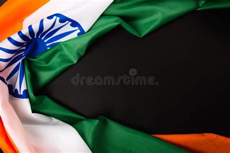 Indian Republic Day Flat Lay Top View Indian Flag Stock Photo Image