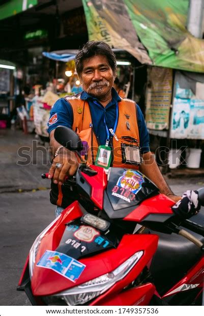 Bangkokthailand June Thai Motorbike Taxi Stock Photo Edit Now