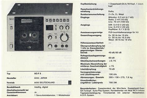 Akai UC F 5 Hifi Wiki