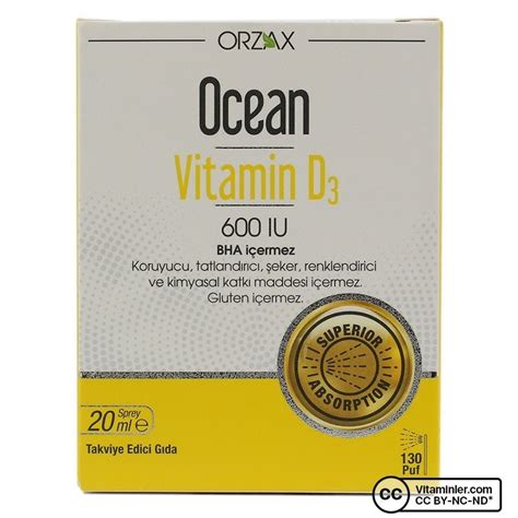 Ocean Vitamin D3 600 IU 20 Ml - D Vitaminleri