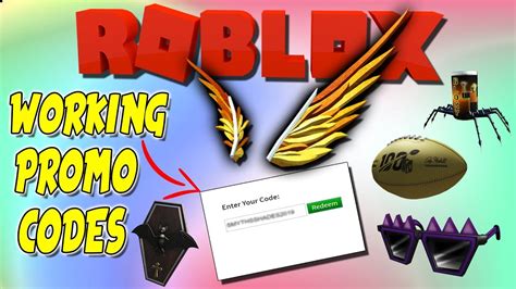 ALL ROBLOX WORKING PROMO CODES Free Items YouTube