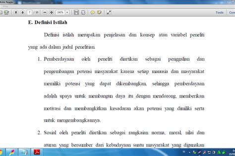 Contoh Penulisan Definisi Operasional Dalam Skripsi Kumpulan Berbagai Images
