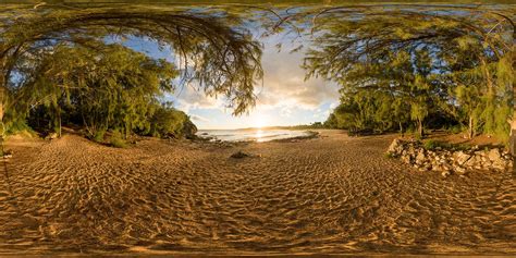 360 Hdri Panorama Of Hawaii Beach In 30k 15k And 4k Resolution