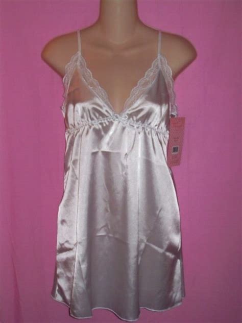 Seven Til Midnight Lingerie Flawless Satin Chemise Sleepwear Naughty And Nice Lingerie