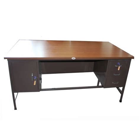 Mild Steel Rectangular Metal Office Table With Storage At In Jaipur