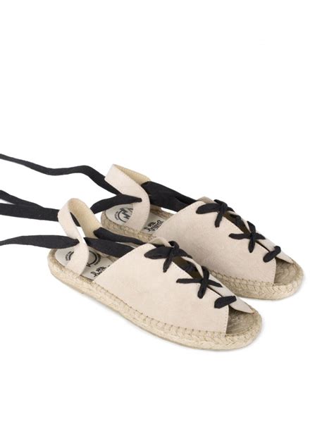 Sandalias Esparto Cintas Beige PERA LIMONERA