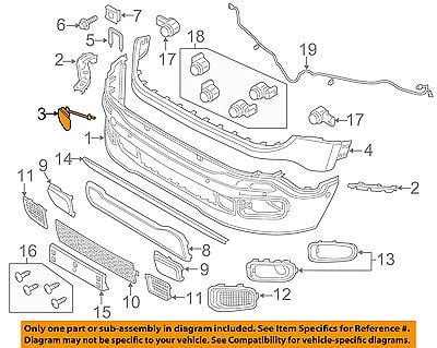 Car Parts Pestelle 5XB38LXHAA Front Bumper Tow Hook Eye Cap Cover For