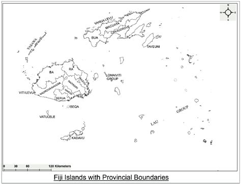 Map of Fiji Islands with Provincial boundaries. Source: Conservation... | Download Scientific ...