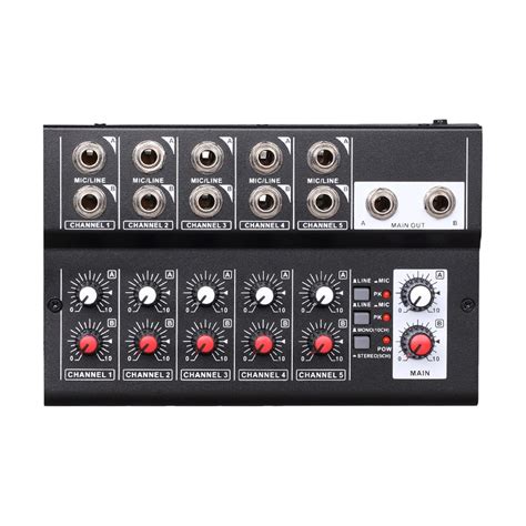 Mixer De áudio Digital De Console De Mixagem De 10 Canais Plugue