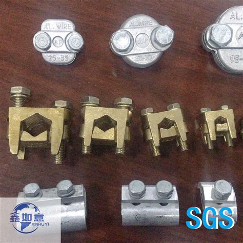 Electric Power Fittings High Quality Carbon Steel Hot DIP Galvanized Ground Rod Clamp Wire Earth