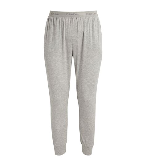 Mens Calvin Klein Grey Ultra Soft Modern Lounge Sweatpants Harrods Uk