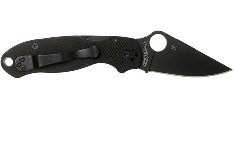 Spyderco Para 3 Black C223GPBK Pocket Knife Advantageously Shopping