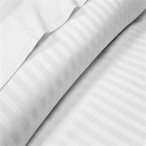 AU Sizes 1000 TC OR 1200 TC Egyptian Cotton White Stripes Choose Duvet