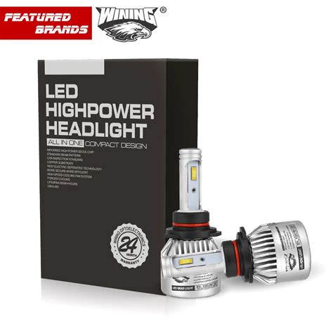 Led Car Headlights Replace Hir Halogen Light Bulbs W Xenon