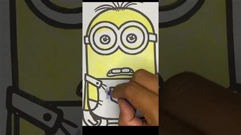 Coloring Minions Dave Character Banana YouTube