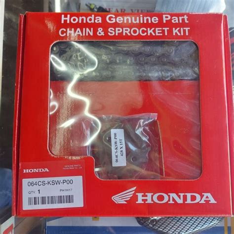 HONDA Genuine Chain And Sprocket Set Stock For TMX 125 Lazada PH