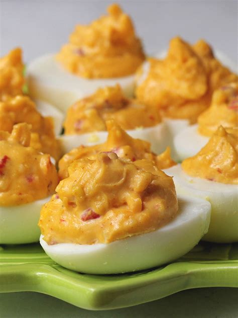 Cookistry Pimento Cheese Stuffed Eggs