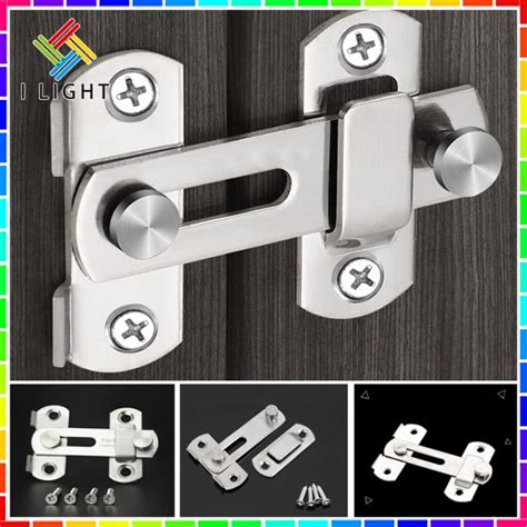 Door Hasp Latch Lock Stainless Steel Safety Packlock Clasp For