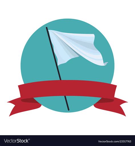 Flag waving icon Royalty Free Vector Image - VectorStock