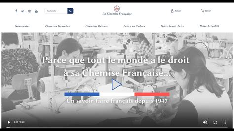 La Chemise Française Lancement Boutique en Ligne YouTube