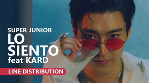 SUPER JUNIOR 슈퍼주니어 feat KARD LO SIENTO Live Version Line