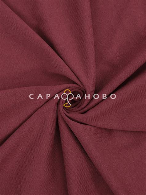 Ткань Кулирная гладь Пенье 225 см 130 гр (чулок) Пепельно-красный ...