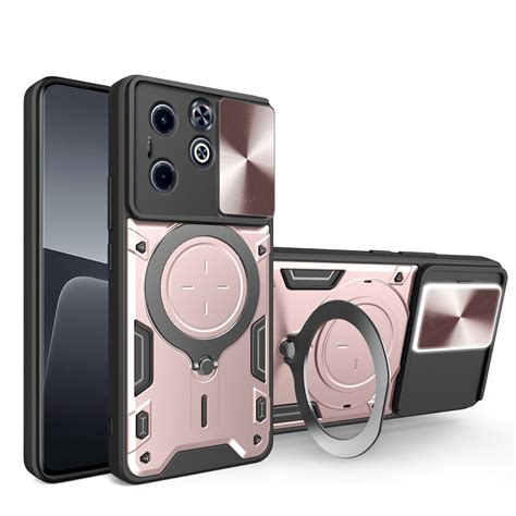 Etui pancerne do Infinix Hot 40i CamShield Slide różowe rose gold sklep XGSM pl