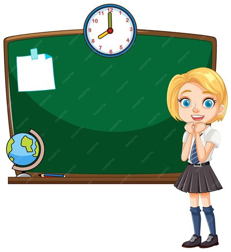 Free Vector Excited Student In Classroom Illustration