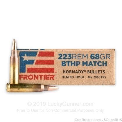 Hornady Jhp Hp Fr Rem Grain Match Bthp Hollow Point