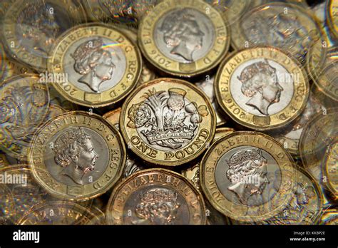 New British pound coins (GBP Stock Photo - Alamy