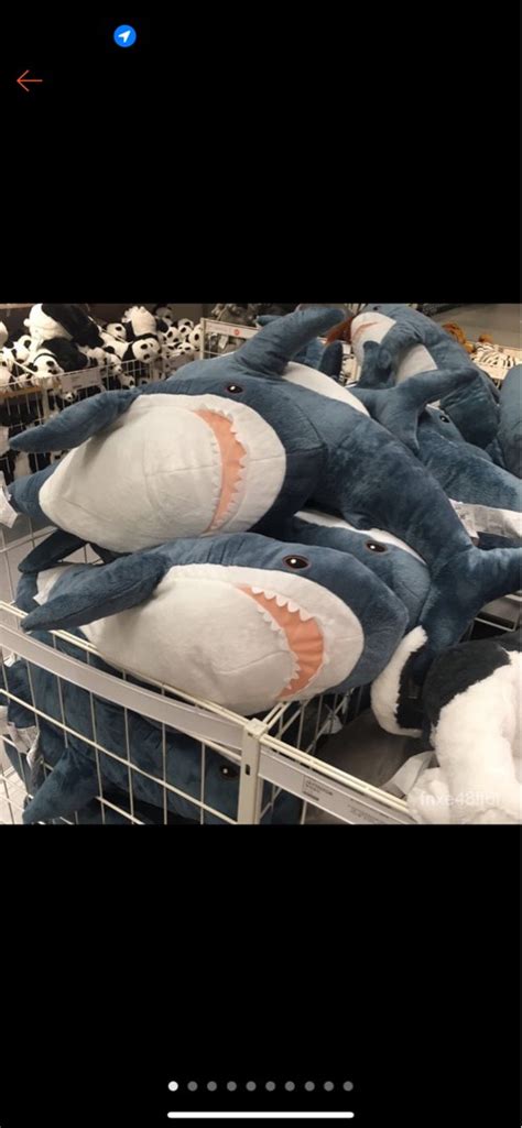 Ikea shark soft toy, Furniture & Home Living, Home Decor, Cushions ...