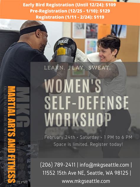 Women S Self Defense Workshop In North Seattle February Th