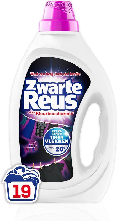 Zwarte Reus Gel Vloeibaar Wasmiddel Voordeelverpakking 6 X 19