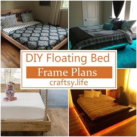 20 DIY Floating Bed Frame Plans And Ideas - Craftsy