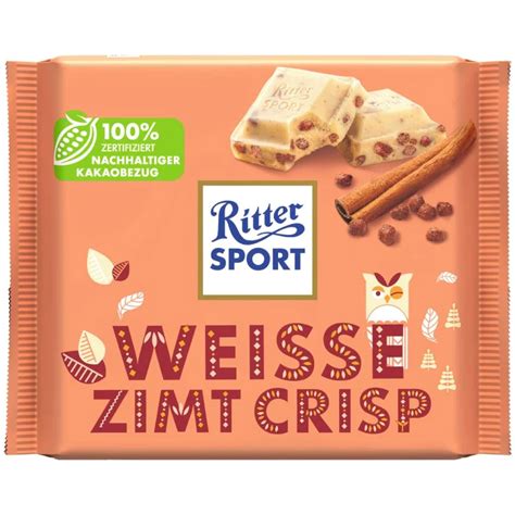 Ritter Sport White Cinnamon Crisp 100g Villa Market