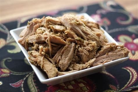 Crock Pot Green Chile Pulled Pork