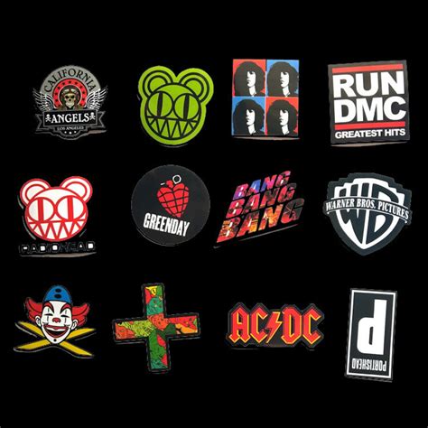 110 Pcs Rock Band Logo Stickers Decal Lot Punk Music Vinyl Etsy