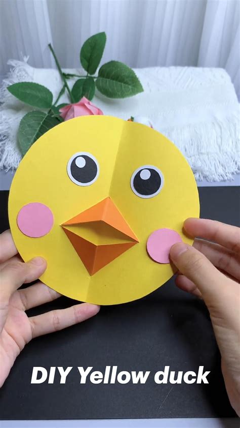 Cute Duck Paper Craft Easy Diy Paper Crafts For Kids Artofit