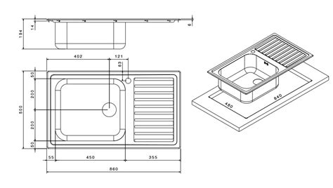 Apell Lavello Cucina 1 Vasca Da Incasso Con Gocciolatoio Sx Larghezza