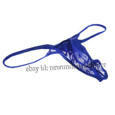 Men Pouch Lace Thong String T Back Underwear Male Sheer Lingerie Jockstrap Short Ebay